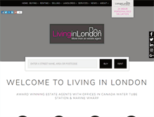 Tablet Screenshot of living-london.net